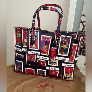 Christian Louboutin Patent Tarot Collection. Small Cabata. Brand New